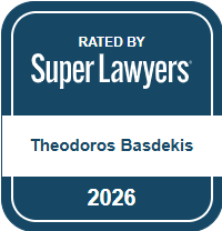 Rated by Super Lawyers - Theodoros Basdekis - 2026 badge
